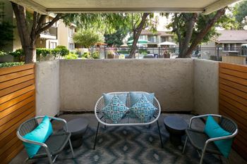 Private balcony or patio